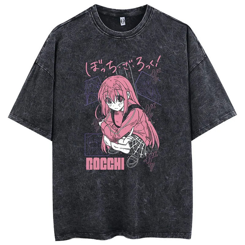 Here at Everythinganimee we only have the best shirts in the world! Rock your style with the Bocchi the Rock! Tee Collection, featuring 16 unique designs inspired by the iconic anime series. Each tee captures the distinct personality and vibe of the characters, with bold colors and standout graphics that bring the energy of Bocchi the Rock! to life.