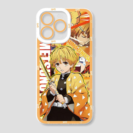 Anime Demon Slayer Phone Case for iPhone 14 Pro Max 11 13 12 Mini XR XS X 8 7 6 6S Plus SE 2020 Clear Soft Silicone Cover Fundas, everythinganimee