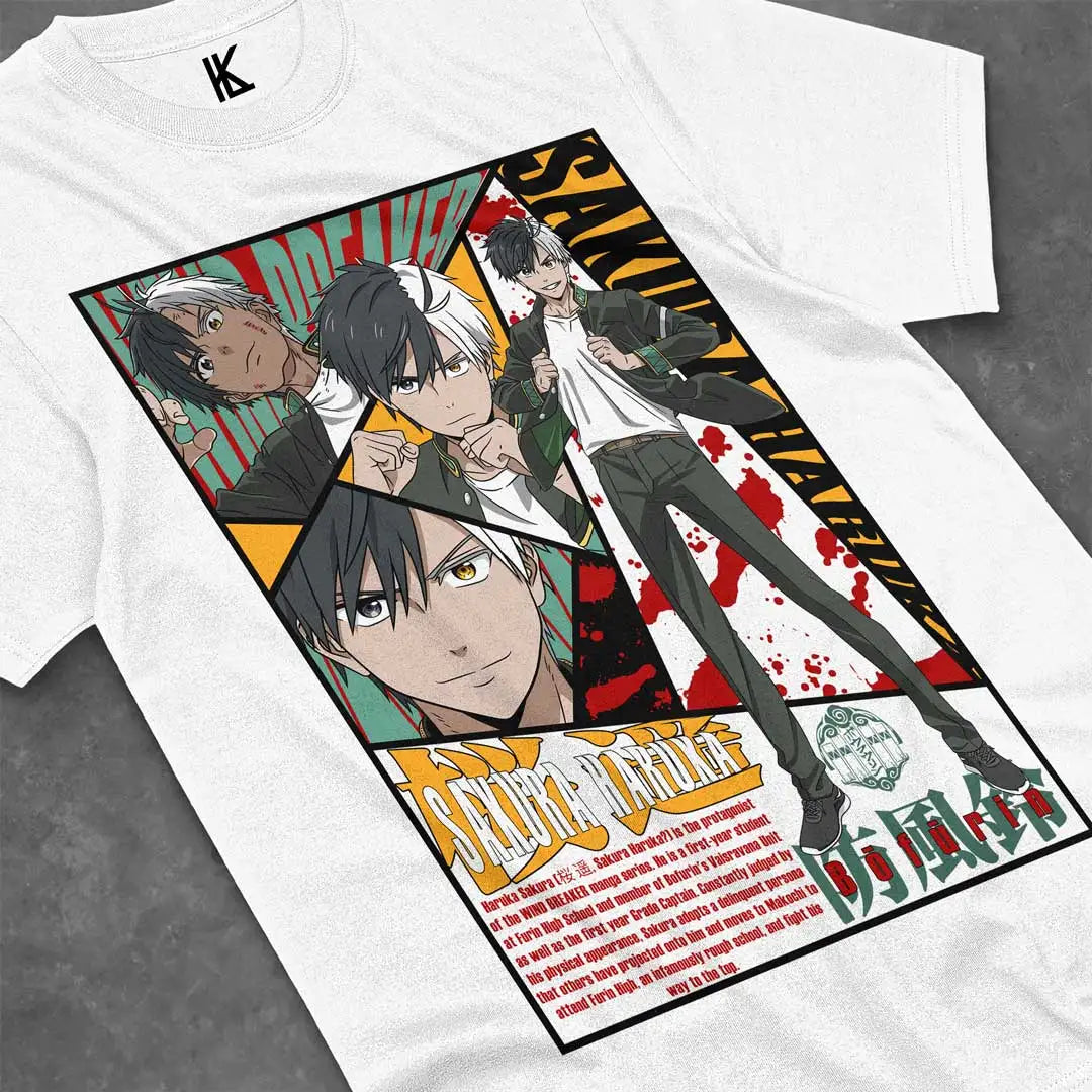 Immerse yourself in this striking Sakura Tee, perfect for anime fans. Looking for more Wind Breaker merch? Explore our full collection of anime merch now!