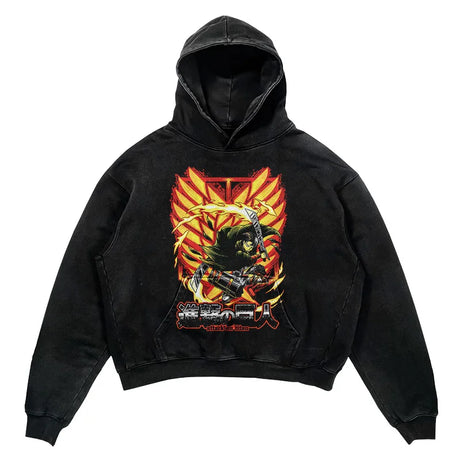 This hoodie carries the fierce spirit of the anime's beloved characters. | If you are looking for more Attack of Titan Merch, We have it all! | Check out all our Anime Merch now!