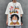 This tee captures the magic of Monkey D. Luffy. If you're looking for more One Piece merch, we have it all! Check out our anime merch now—free shipping!