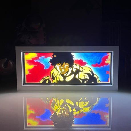 Sasuke Light Box Anime Paper Cut Night Light Led 3D Shadow Lamp Carving For Decoration Gift, Baki, Everythinganimee