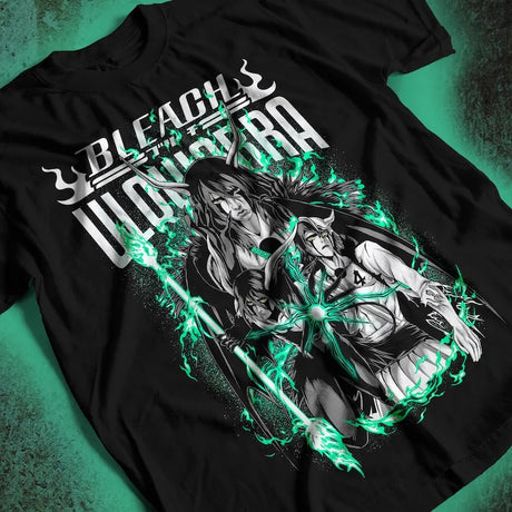 Here at Everythinganimee we have only the best anime merch! Free Global Shipping.
Channel the power of the Espada with the Bleach Ulquiorra Cifer Anime T-Shirt. Featuring detailed and vibrant artwork of Ulquiorra in his various forms, this tee is a must-have for any Bleach fan.