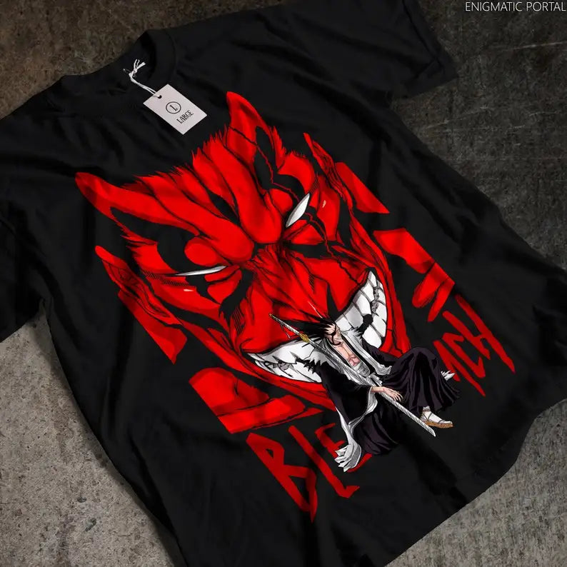 Here at Everythinganimee we have only the best anime merch! Free Global Shipping.
Unleash the raw power of the Soul Society's fiercest captain with the Kenpachi Zaraki Bleach Anime Shirt. This tee features an intense design showcasing Kenpachi's fearsome visage, perfect for fans of Bleach and lovers of powerful characters. Make a bold statement with this must-have shirt.