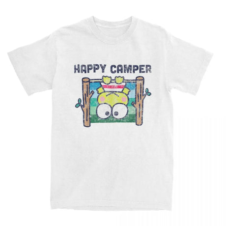 Perfect gift fro everyone is our Sanrio Keroppi "Happy Camper" Tee | Here at Everythinganimee we have the worlds best anime merch | Free Global Shipping