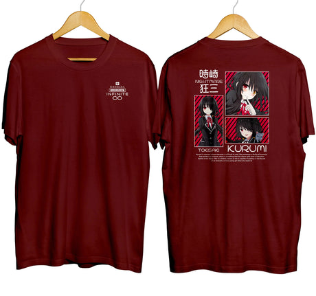 Here at Everythinganimee we have only the best anime merch! Free Global Shipping.
Step into the world of Date A Live with this striking Tokisaki Kurumi Grid T-Shirt. Made from 100% cotton, this tee is as comfortable as it is eye-catching. The front showcases a grid design featuring various expressions of the fan-favorite character, Tokisaki Kurumi, set against a bold red and black background.