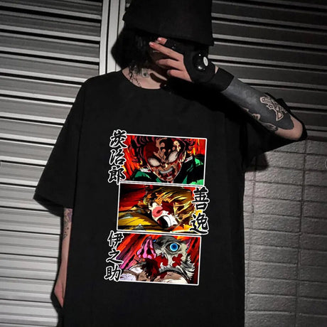 This shirt embodies the spirit of adventure in the world world of Demon Slayer. If you are looking for more Demon Slayer Merch, We have it all!| Check out all our Anime Merch now!