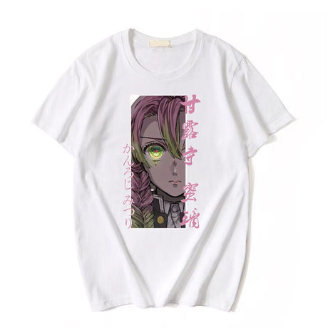 This tee captures the magic of Mitsuri Kanroji. If you're looking for more Demon Slayer merch, we have it all! Check out our anime merch now—free shipping!