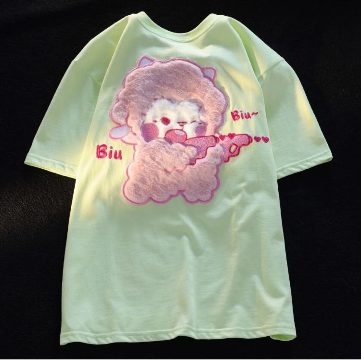 Dive into a world where cute meets comfort with our Lamb Plush T-shirt. If you are looking for more Lamb Anime Merch, We have it all!| Check out all our Anime Merch now!
