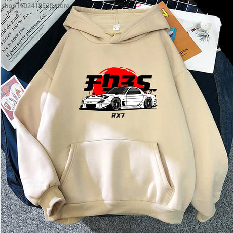 Upgrade your style with our new Initial D RX7 JDM Drift Hoodie | Here at Everythinganimee we have the worlds best anime merch | Free Global Shipping