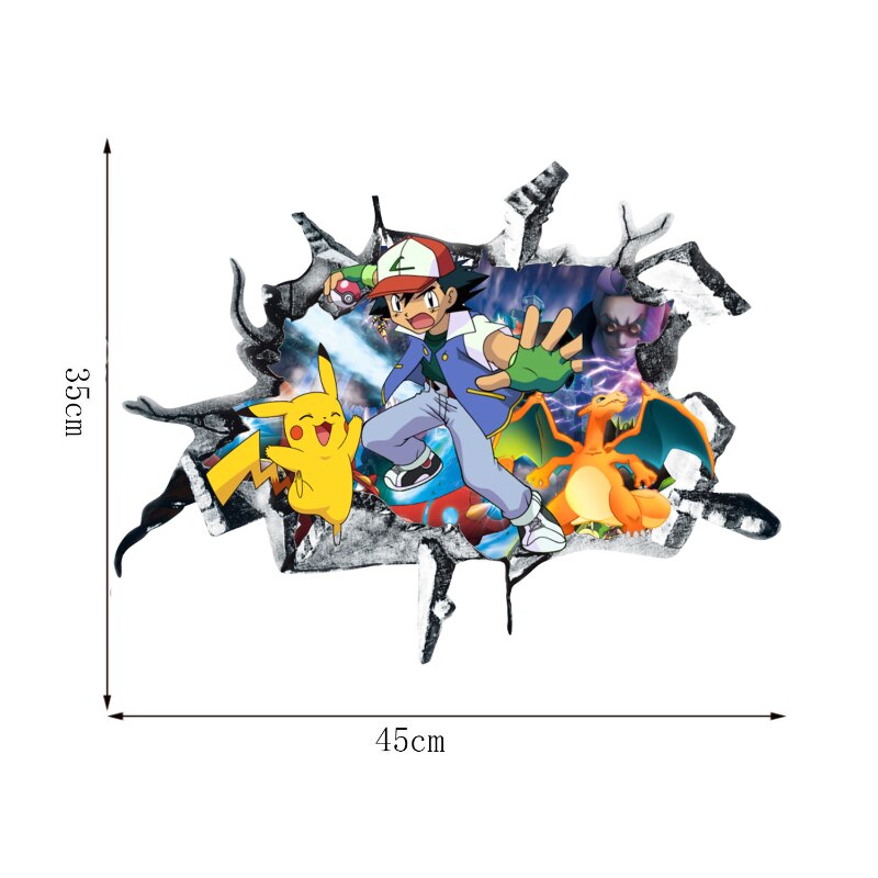 Pokemon 3D Wall Stickers