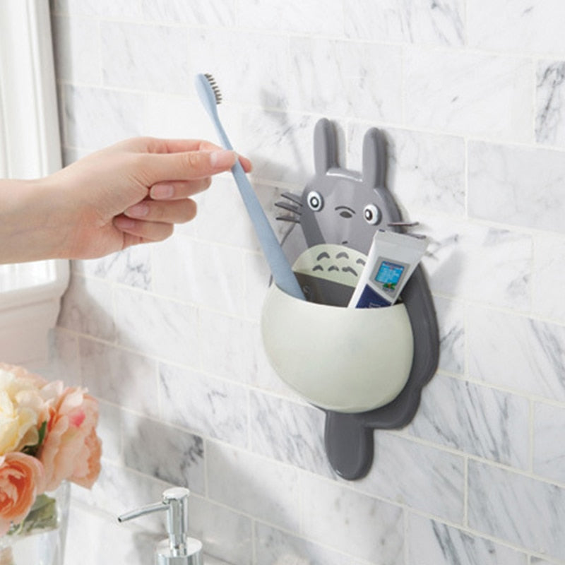 Totoro Enchantment Wall-Mounted Toothbrush Holder