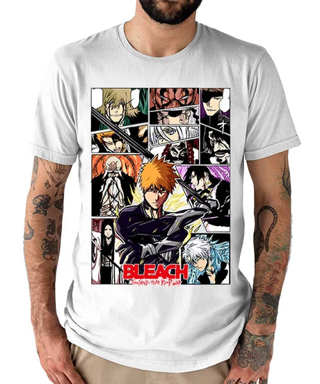 This tee captures the magic of Battle Montage. If you're looking for more Battle merch, we have it all! Check out our anime merch now—free shipping!