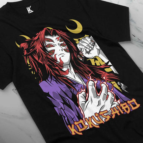Here at Everythinganimee we have the best anime shirts in the world.
Embrace the dark and enigmatic aura of Jujutsu Kaisen with this Kokushibou-inspired tee. Featuring a captivating design of the powerful Kokushibou, this shirt highlights the intense and mystical side of the series.