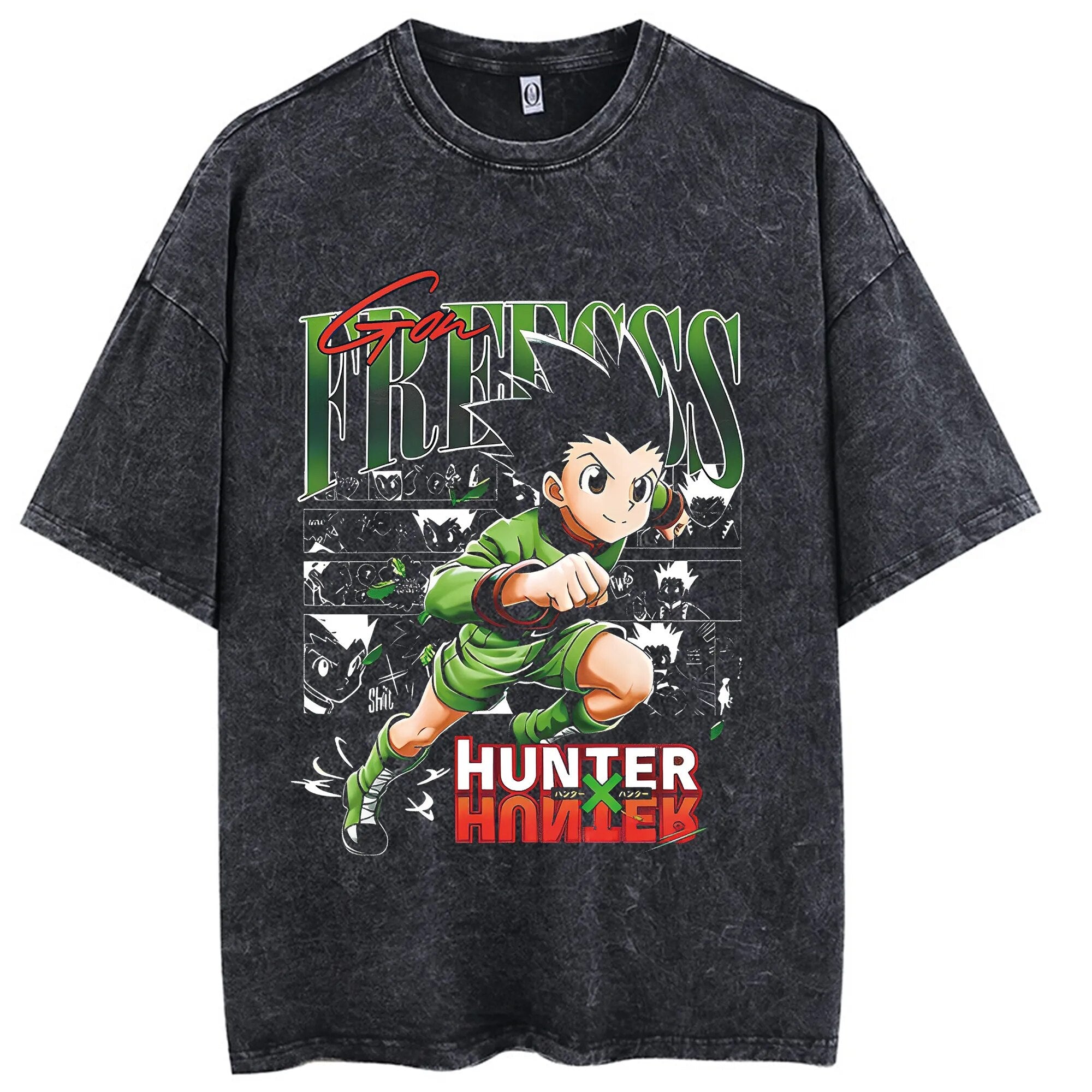 This shirt captures the magic of Hunter x Hunter. If you're looking for more Hunter x Hunter merch, we have it all! Check out our anime merch now—free shipping!