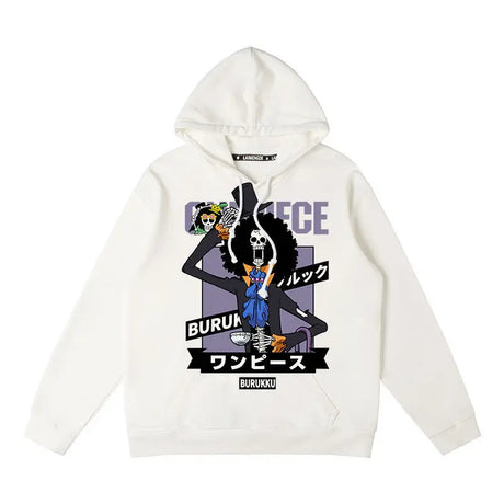 These Brook Hoodie are your ticket to experiencing the magic & adventure. | If you are looking for more One Piece Merch, We have it all! | Check out all our Anime Merch now!