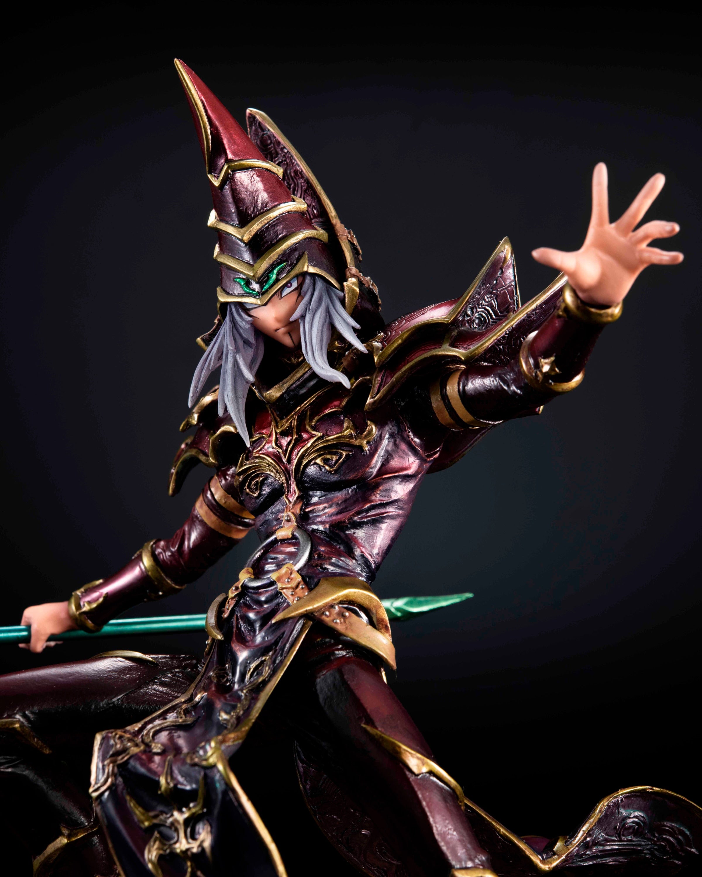 This figurine captures the magic of Black Magician. If you're looking for more Yu-Gi-Oh merch, we have it all! Check out our anime merch now—free shipping!