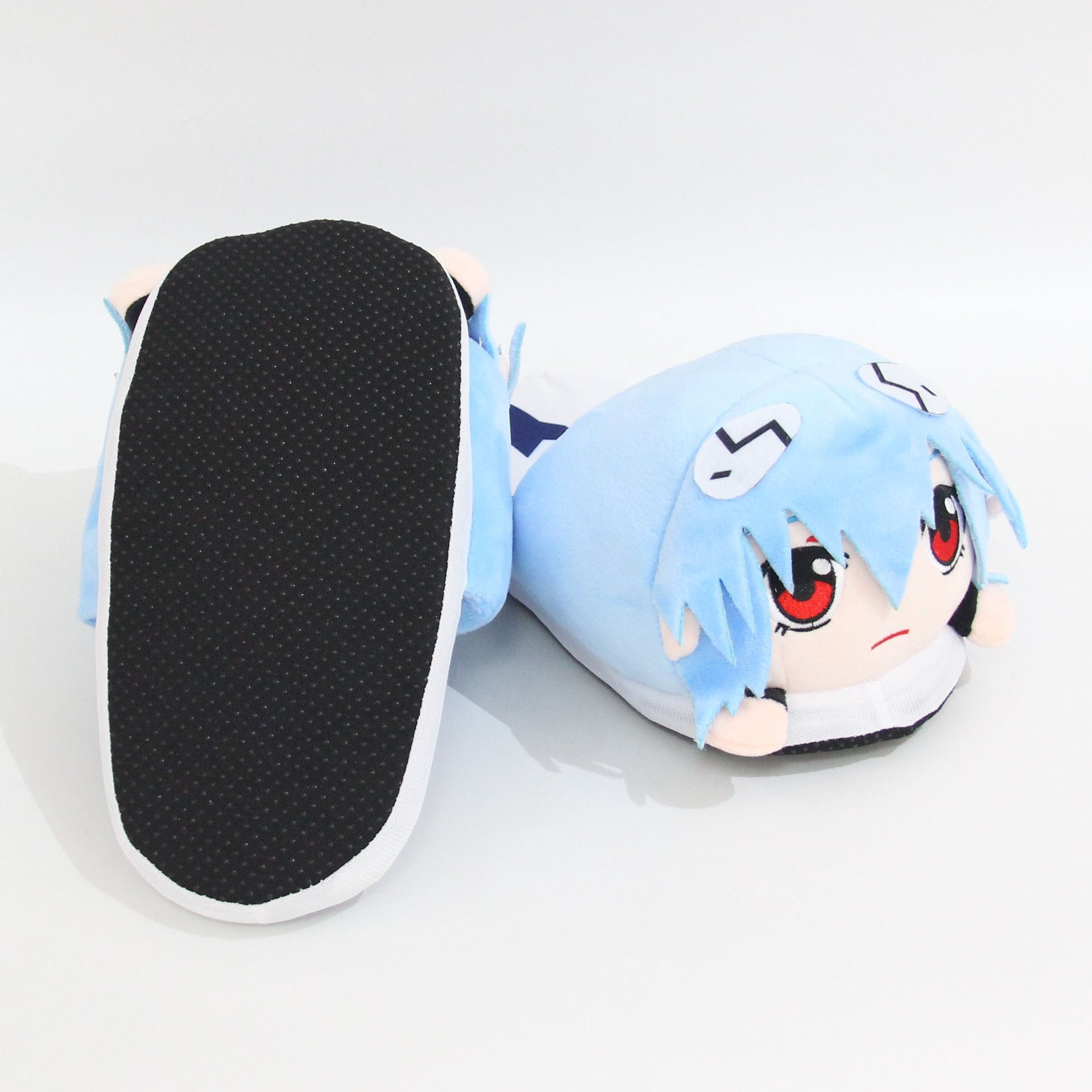 Wear the cutest slippers ever, Our Rei Ayanami Slippers are to die for! |  If you are looking for more Neon Genesis Evangelion Merch, We have it all! | Check out all our Anime Merch now!