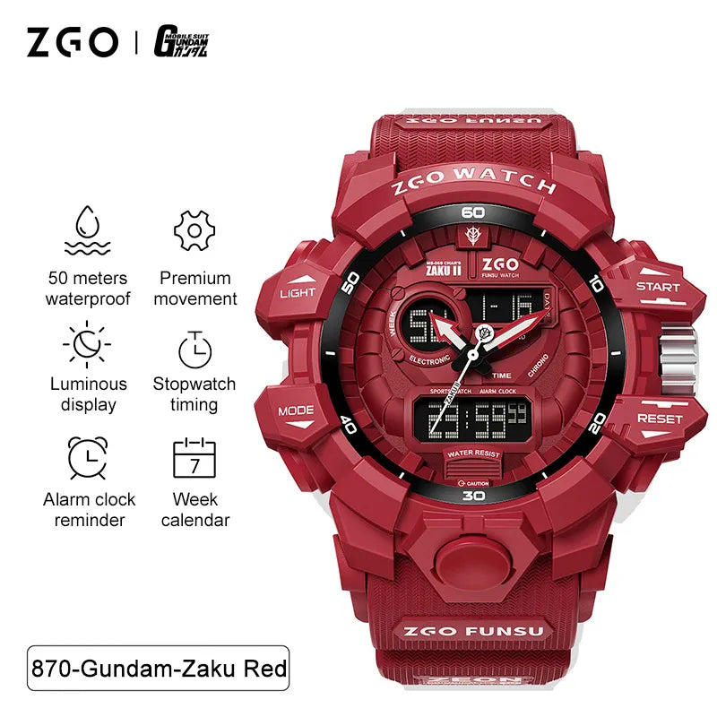 This watch captures the magic of Gundam. If you're looking for more Gundam merch, we have it all! Check out our anime merch now—free shipping!