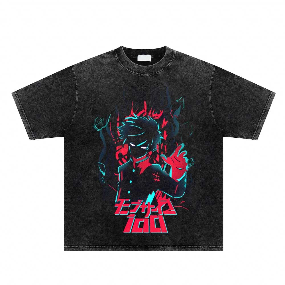 Mob Psycho 100 washed style shirts