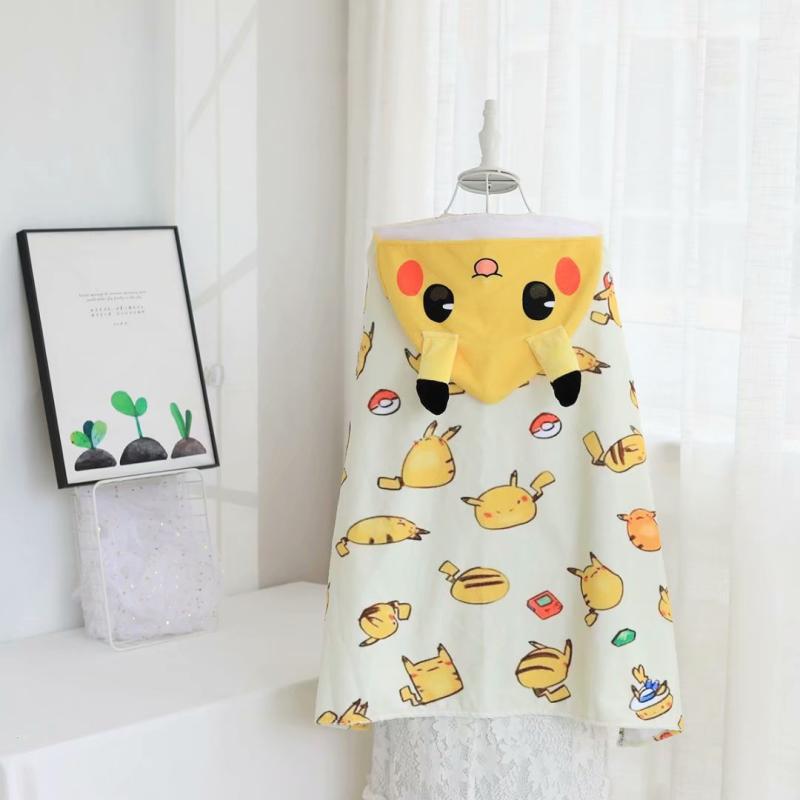 Pokemon Pikachu Hooded Bath Towel Cape