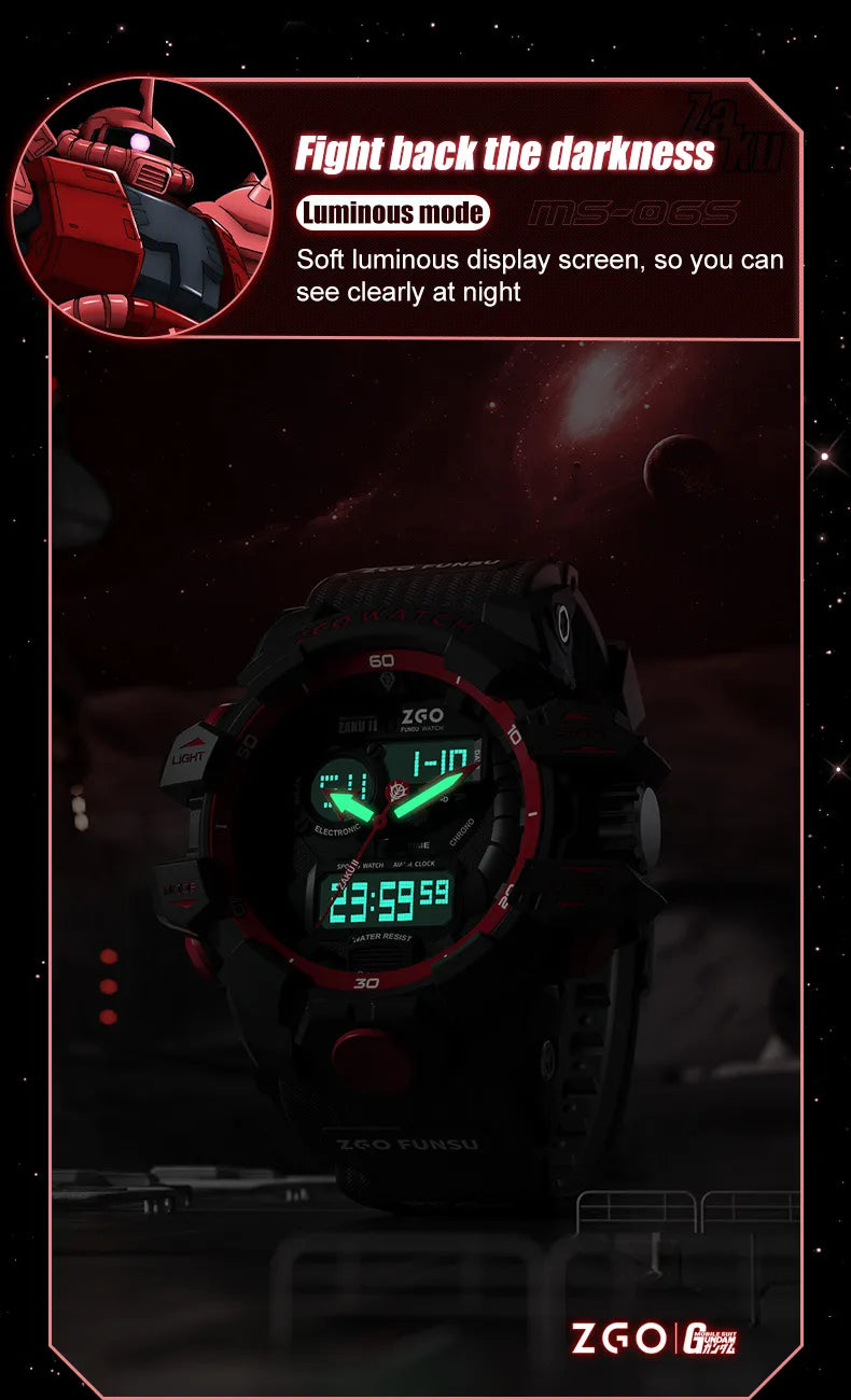 This watch captures the magic of Gundam. If you're looking for more Gundam merch, we have it all! Check out our anime merch now—free shipping!