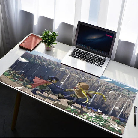 This mousepad captures the magic of Made in Abyss. If you're looking for more Made in Abyss merch, we have it all! Check out our anime merch now—free shipping!