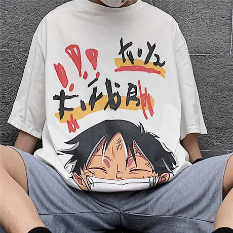 This tee captures the magic of Monkey D. Luffy. If you're looking for more One Piece merch, we have it all! Check out our anime merch now—free shipping!