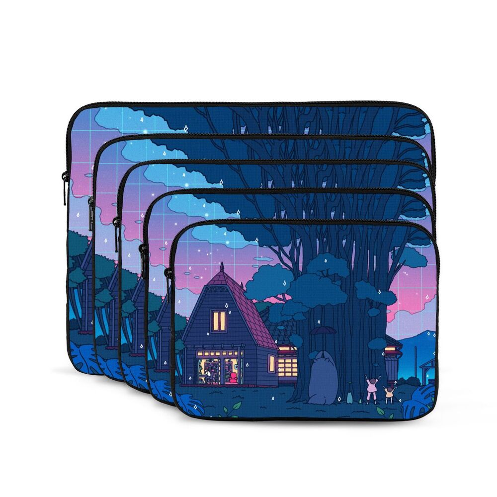 Mystic Totoro Twilight: Manga City Laptop Liner