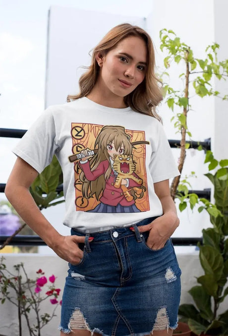 This tee captures the magic of Taiga Aisaka. If you're looking for more Toradora merch, we have it all! Check out our anime merch now—free shipping!