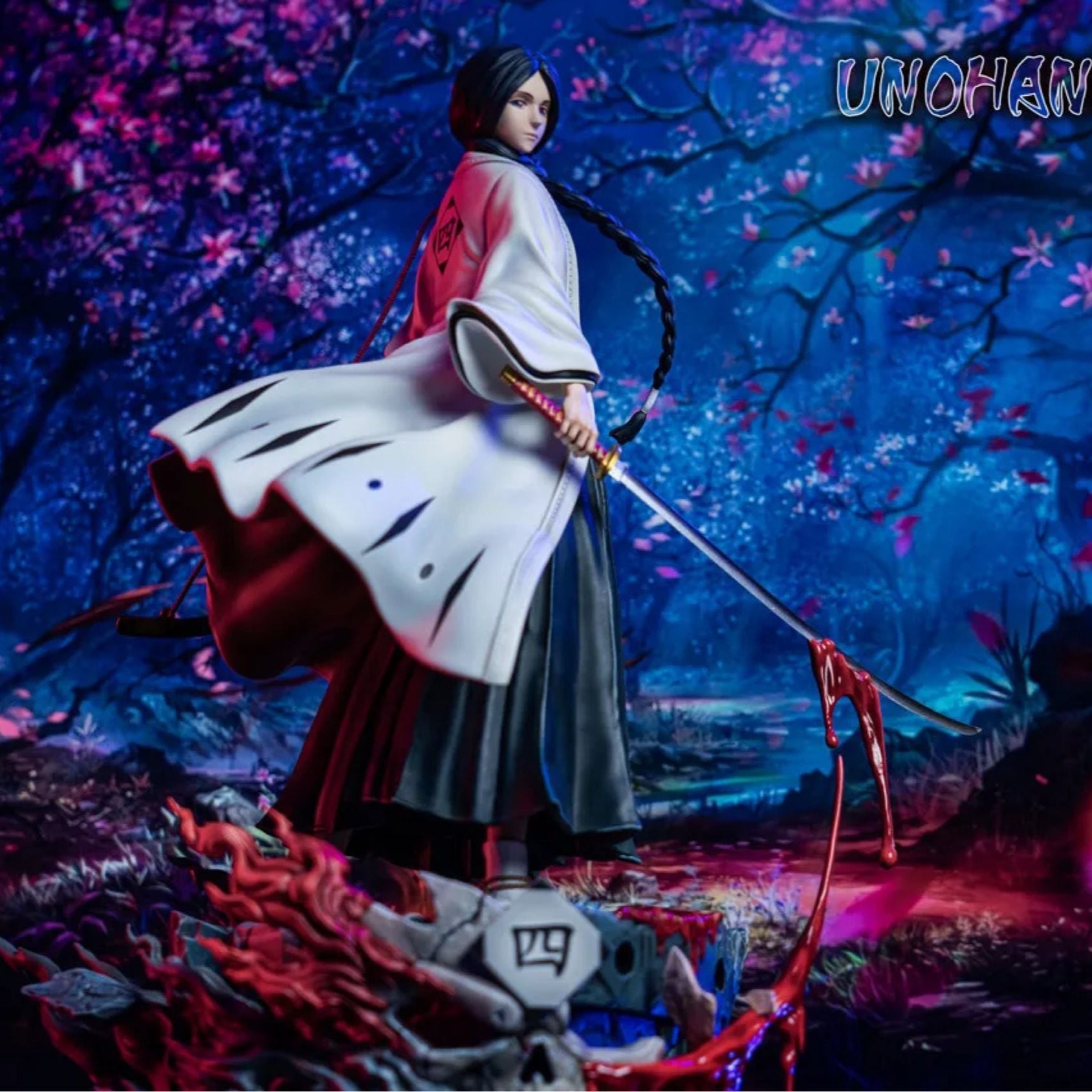 This figurine captures the magic of Unohana. If you're looking for more Bleach merch, we have it all! Check out our anime merch now—free shipping!