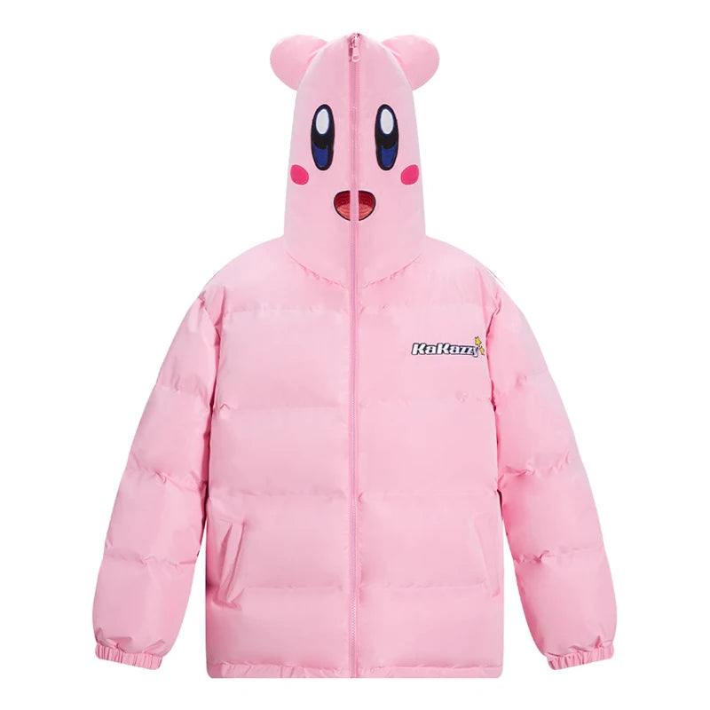 Embrace the cold in style with this adorable Kirby-themed winter jacket.| If you are looking for more Kirby Merch, We have it all! | Check out all our Anime Merch now!