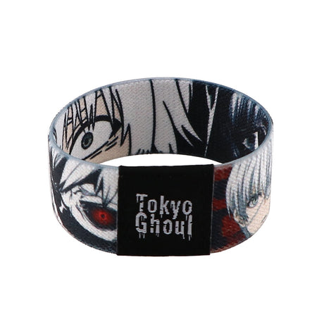 Tokyu Ghoul Sports Wristband Bracelet, everythinganimee,Anime Tokyo Ghouls Wristband Flexible Wrist Band HUNTER×HUNTER Cuff Bracelet Sports Casual Bangle For Women Men Embroidery Gifts