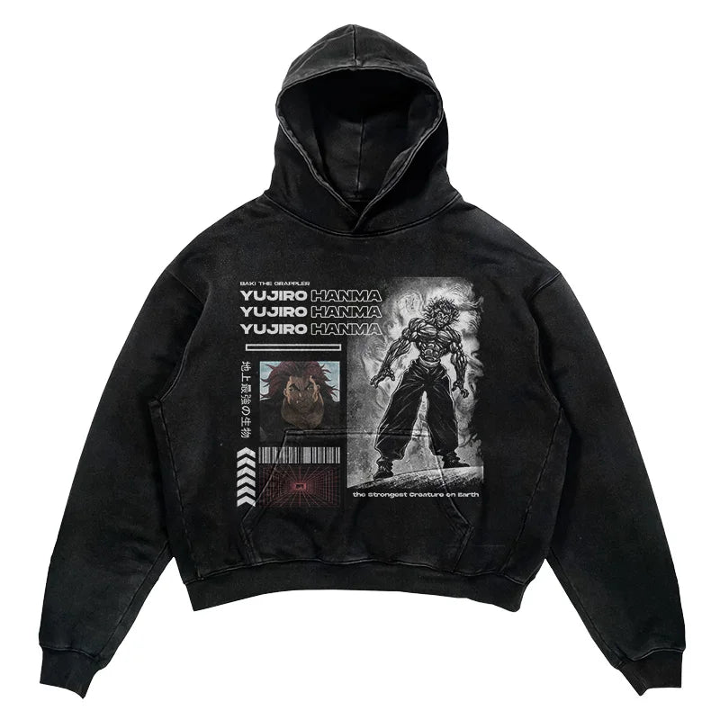 This Hoodie celebrates the beloved Baki Series, ideal for both Autumn & Winter. | If you are looking for more Baki Merch, We have it all! | Check out all our Anime Merch now!