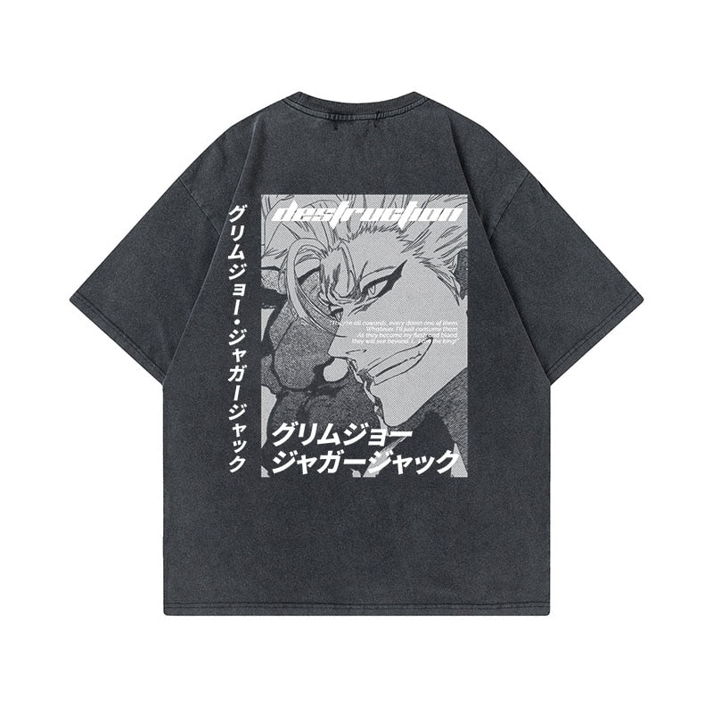 This tee captures the magic of Grimmjow. If you're looking for more Bleach merch, we have it all! Check out our anime merch now—free shipping!