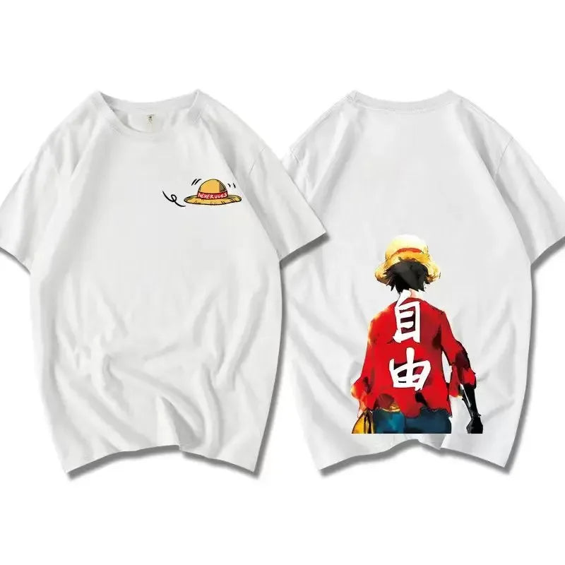 This tee captures the magic of Monkey D. Luffy. If you're looking for more One Piece merch, we have it all! Check out our anime merch now—free shipping!