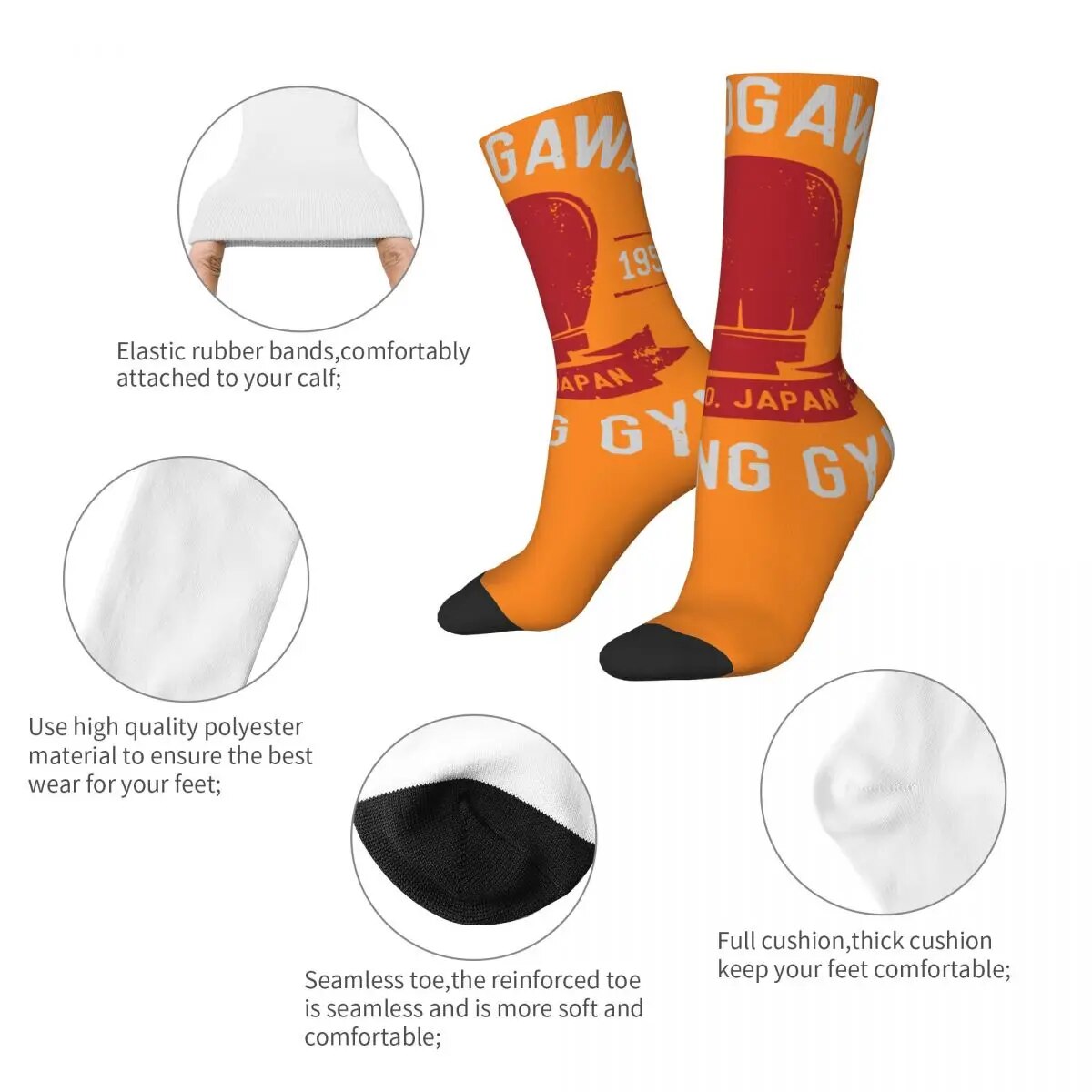 These socks capture the essence of Genji Kamogawa, the legendary coach. If you are looking for Hajime No Ippo Merch, We have it all! | check out all our Anime Merch now!