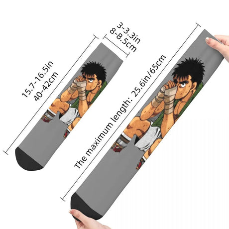 These socks capture the essence ofMakunouchi , the legendary boxer. If you are looking for Hajime No Ippo Merch, We have it all! | check out all our Anime Merch now!