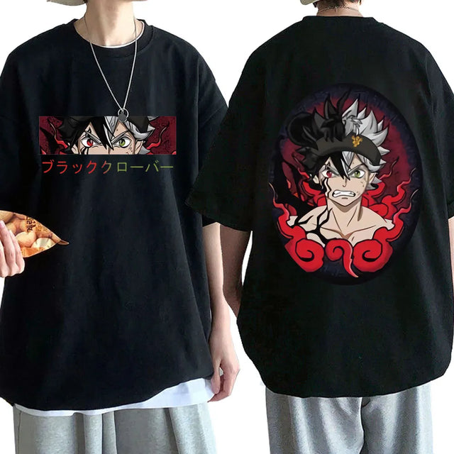 Dive into the mystical realm of grimoires with our Black Clover Asta T-Shirt. If you are looking for more Black Clover Merch, We have it all!| Check out all our Anime Merch now!