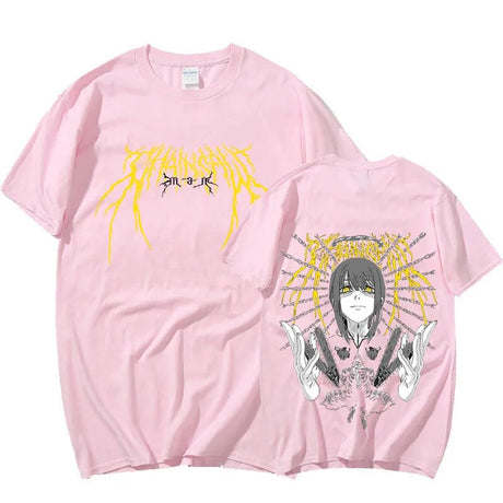 This shirt embodies the spirit of adventure in the world of Chainsaw Man. If you are looking for more Chainsaw Man Merch, We have it all!| Check out all our Anime Merch now!