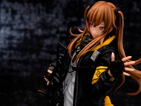 This figurine showcase of Ump9 is posed in a dynamic, battle-ready stance & strategic prowess. If you are looking for more Girls's Frontline Merch, We have it all! | Check out all our Anime Merch now!