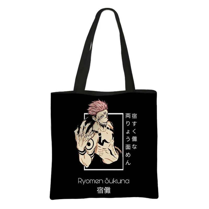 This canvas bag is a labor of love, to capture love of your anime characters. If you are looking for more Jujutsu Kaisen Merch, We have it all! | Check out all our Anime Merch now!