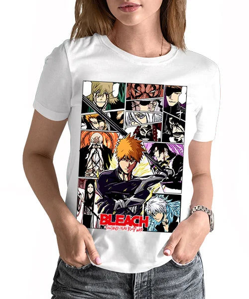 This tee captures the magic of Battle Montage. If you're looking for more Battle merch, we have it all! Check out our anime merch now—free shipping!