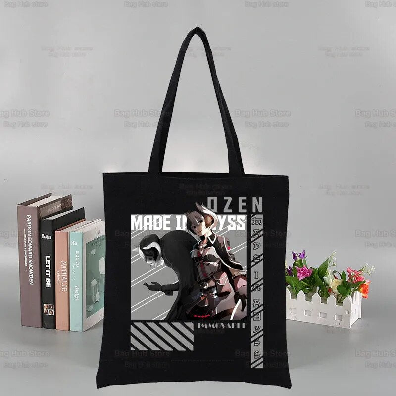 This canvas bag is a labor of love, to capture the love of your anime characters. If you are looking for more Made In Abyss Merch,We have it all! Check out all our Anime Merch now!