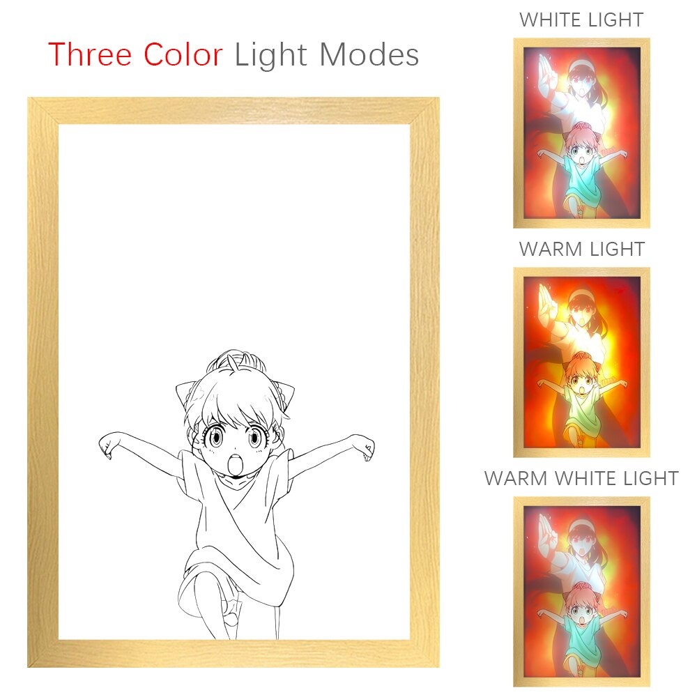 SPY X Family 3D LED Night Light Photo Frame