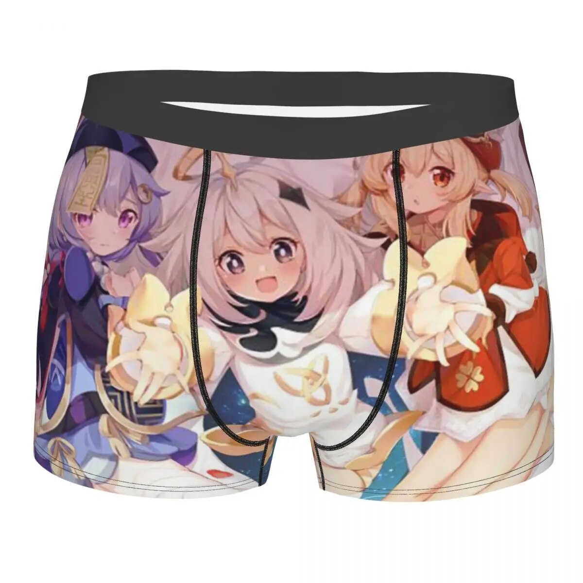 These boxer shorts feature a variety of beloved Genshin Impact characters. If you are looking for more Genshin Impact Merch, We have it all! | Check out all our Anime Merch now!