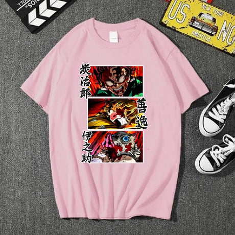 This shirt embodies the spirit of adventure in the world world of Demon Slayer. If you are looking for more Demon Slayer Merch, We have it all!| Check out all our Anime Merch now!