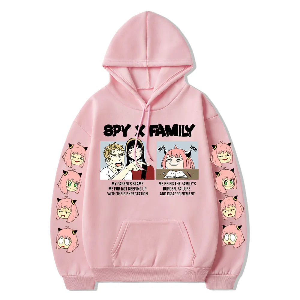 Spy X Fam-Meme: Hilarious Forger Trio Hoodies