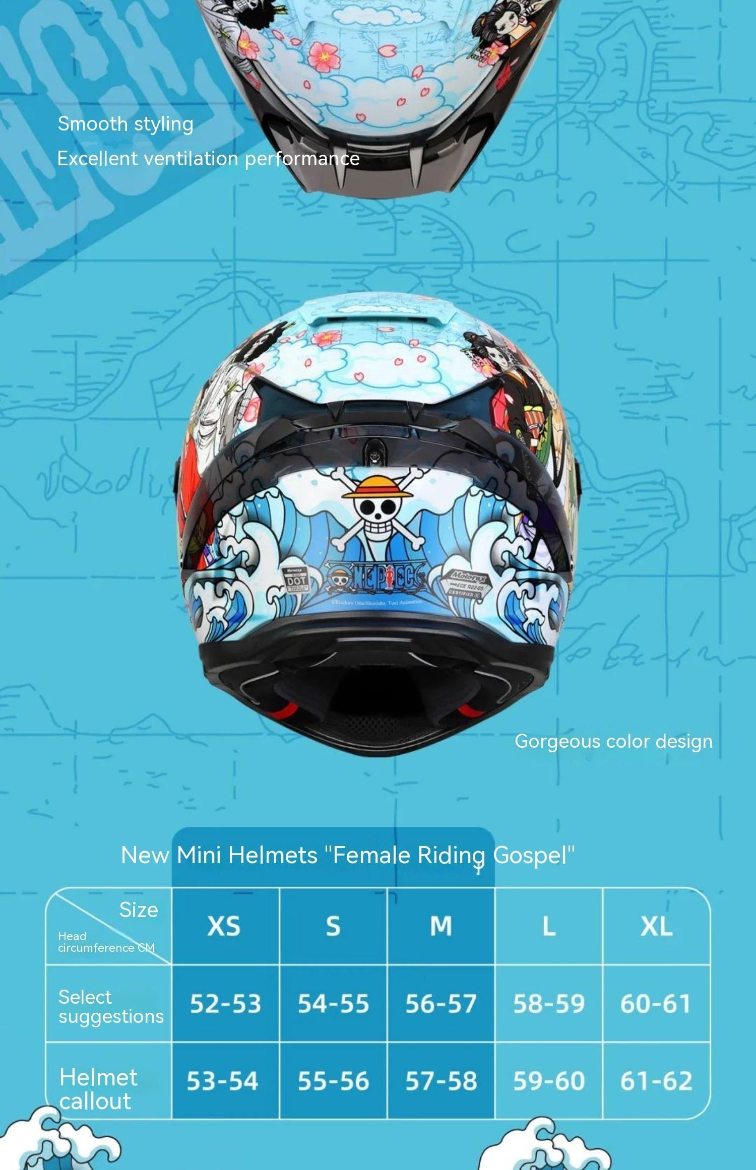 This helmet captures the magic of One Piece. If you're looking for more One Piece merch, we have it all! Check out our anime merch now—free shipping!