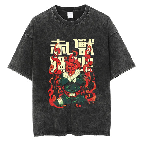 Bring style to your clothes with our Guy Sensei's Hot-Blooded Spirit Vintage Tee | Here at Everythinganimee we have the worlds best anime merch | Free Global Shipping